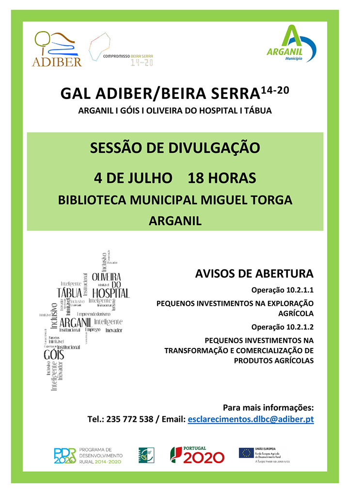 Adiber promove sessões de divulgação do PDR2020 na Beira Serra