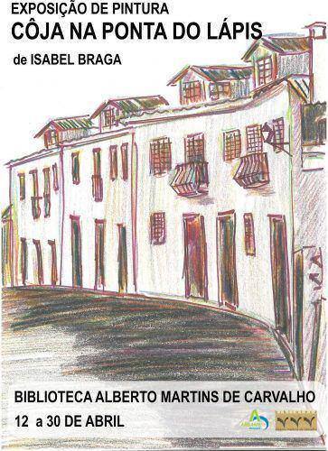 Exposicao de pintura Coja na Ponta do Lapis