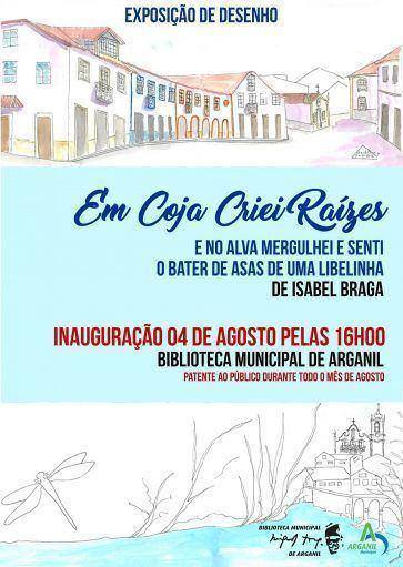 exposicao de desenho em coja criei raizes de isabel braga