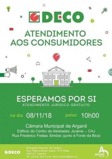 Atendimento aos Consumidores   DECO   Arganil   Novembro 2018