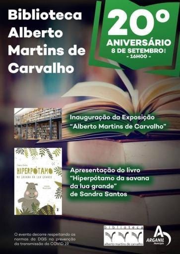 Cartaz   20a Aniversario Biblioteca Alberto Martins de Carvalho scaled 1