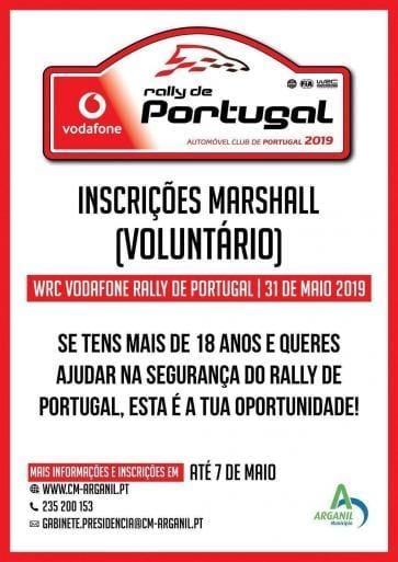 Inscricoes Marshall Rally de Portugal 2019
