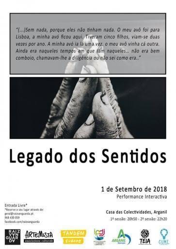 Legado dos Sentidos Performance interactiva