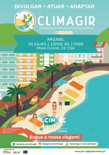 cartaz climagir Praias Arganil 2020