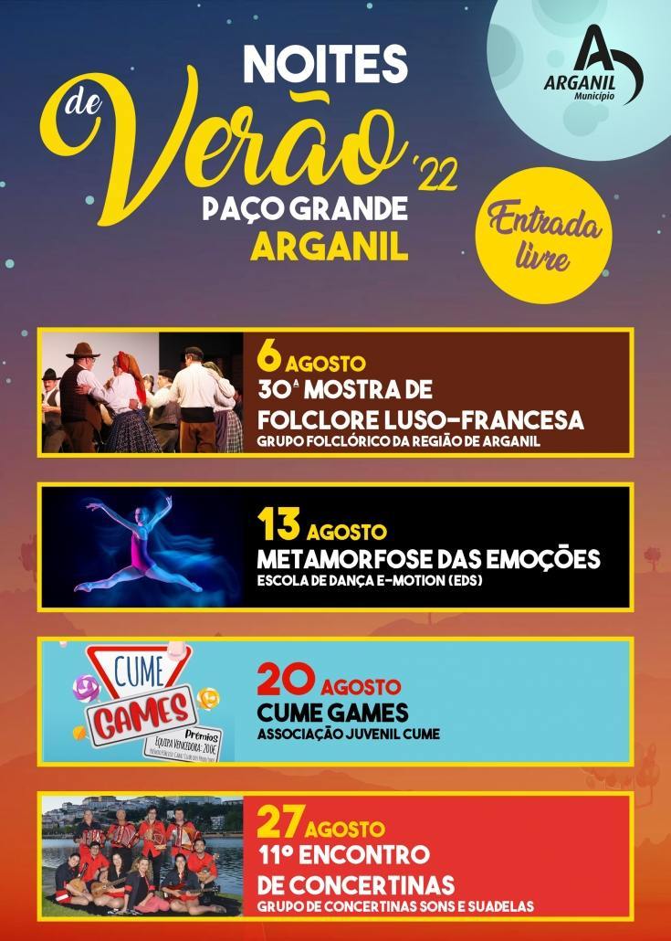 Cartaz Noites De Verão Arganil 2022 Web