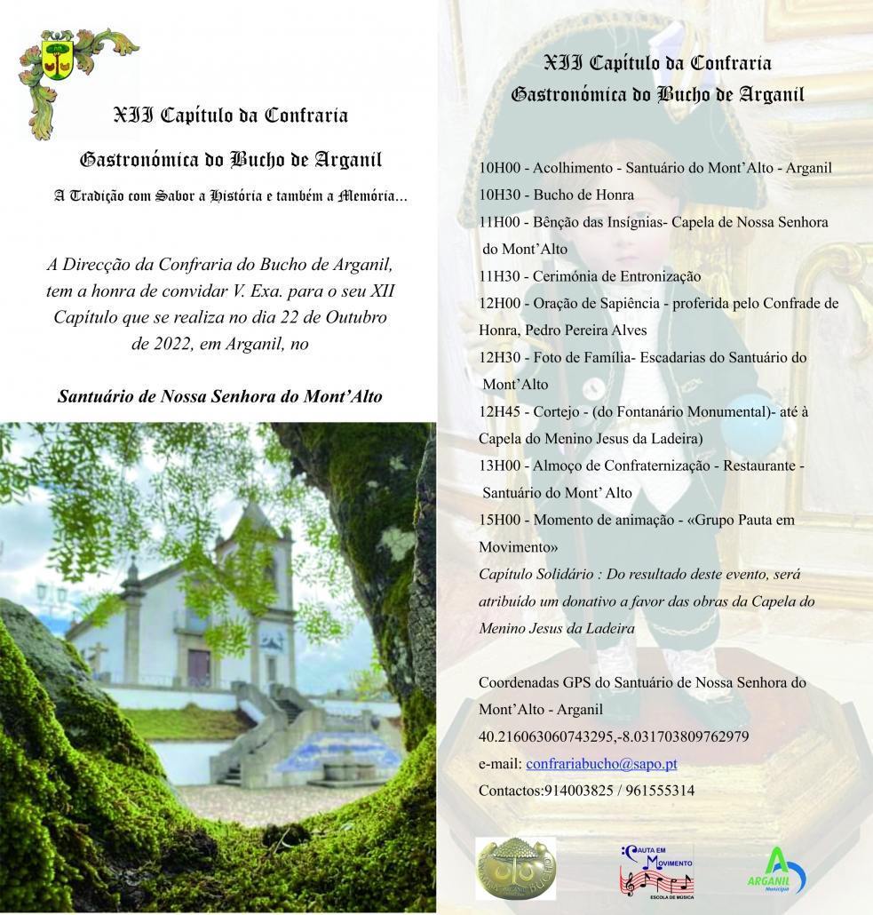 Convite Xii CapÍtulo Cbucho 22 10 2022