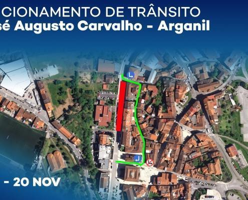 Condicionamento De Trânsito Na Avenida Central De Arganil