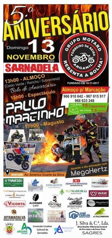 5 Aniversário Grupo Motard Rebenta A Bolha