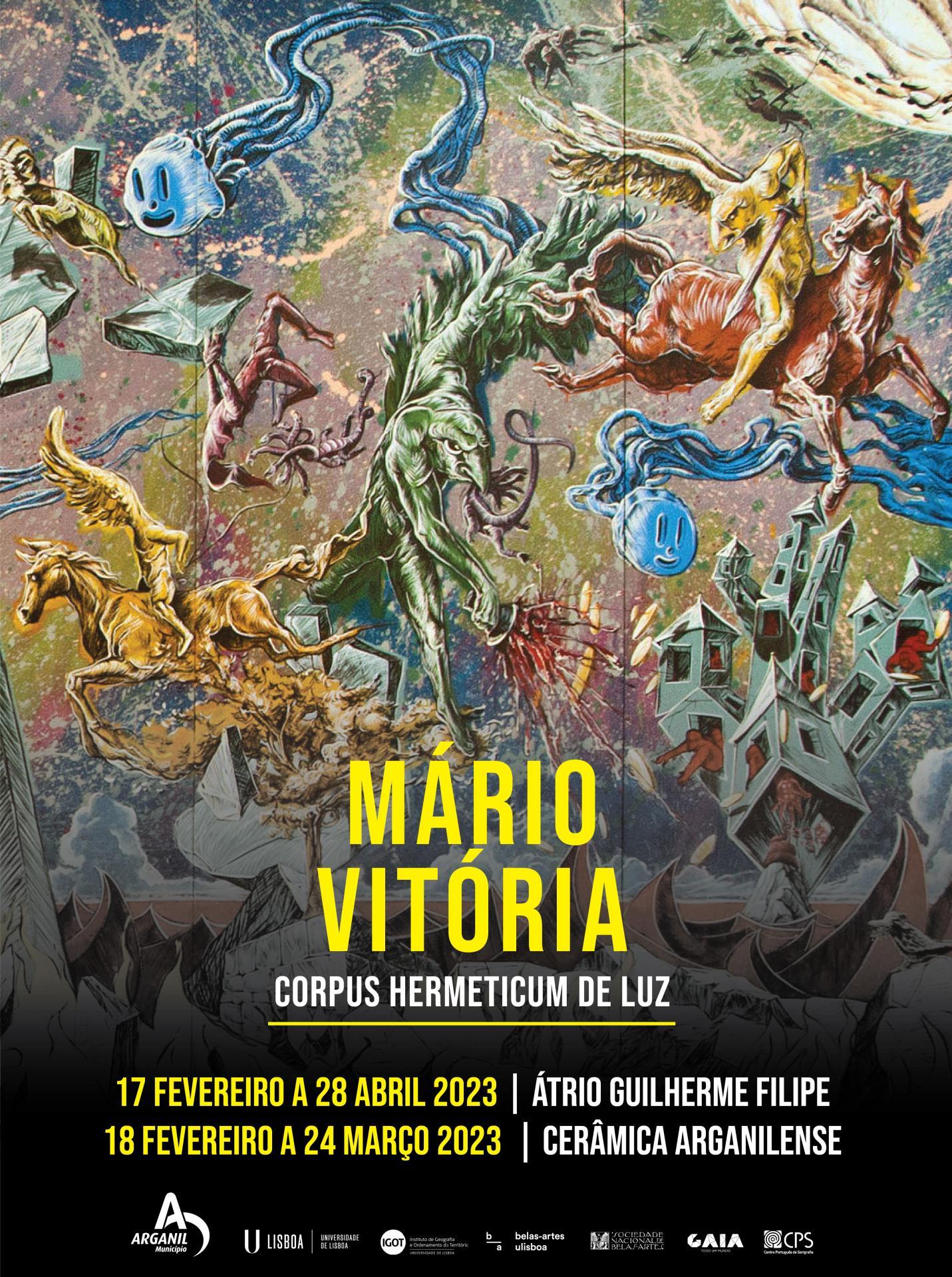 Cartaz Exposição Mário Vitória Arganil 2023