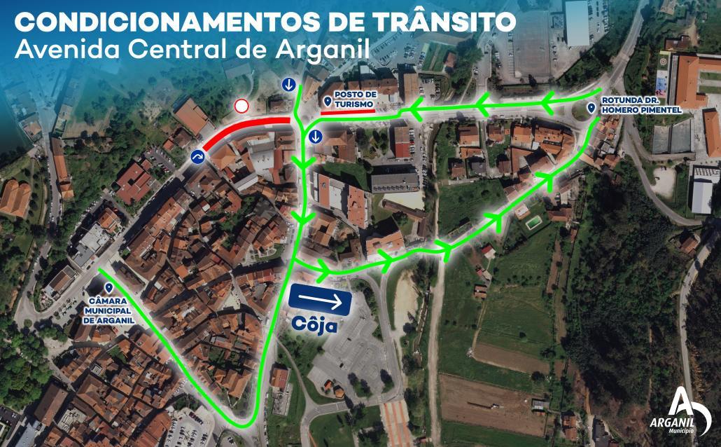 Mapa Condicionamentos Avenida Das Forças Armadas Avenida Central De Arganil