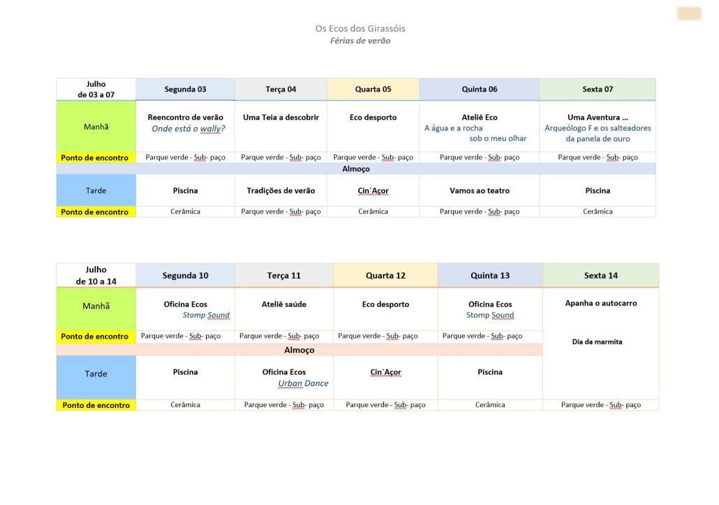 Calenderizacao Ferias De Verao 2023 1