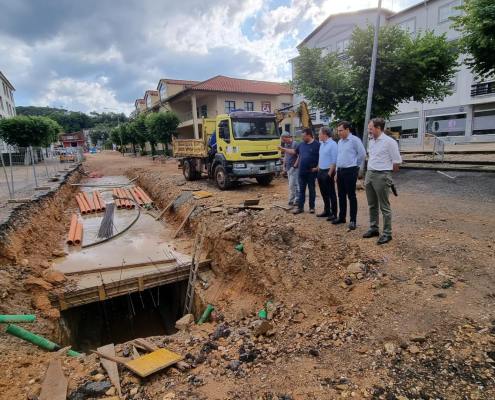 Visita De Pimenta Machado A Obra Da Galeria Hidraulica Arganil