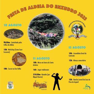 Cartaz Festa De Aldeia Do Enxudro 2023 Cartaz Festa De Aldeia Do Enxudro 2023