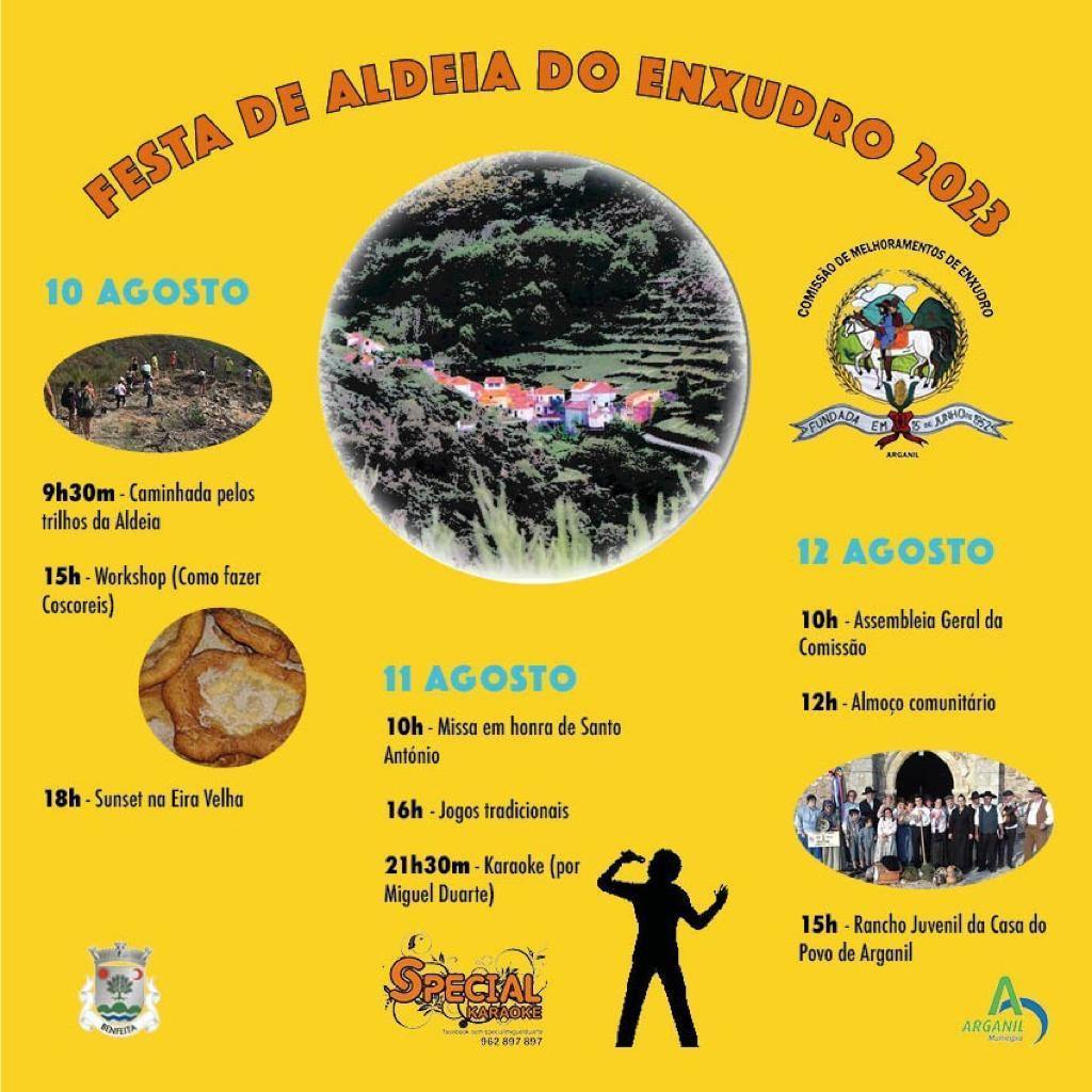 Cartaz Festa De Aldeia Do Enxudro 2023