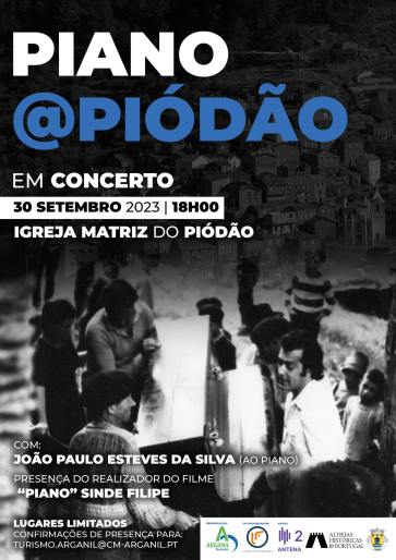 Piano@píódão 30 Setembro 2023 Piano@píódão 30 Setembro 2023