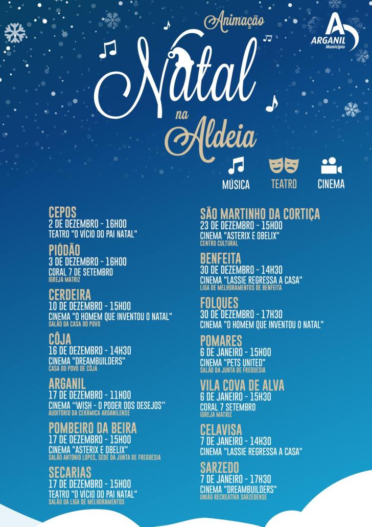 Cartaz Animação Natal Na Aldeia