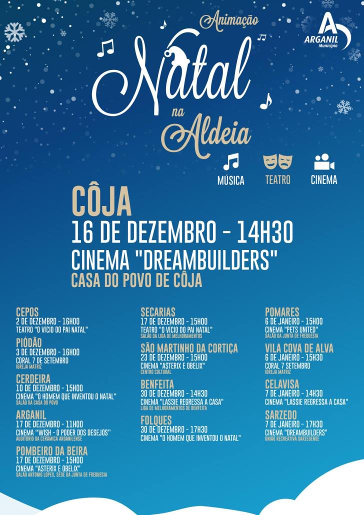Coja Cartaz Individual Animação Natal Na Aldeia