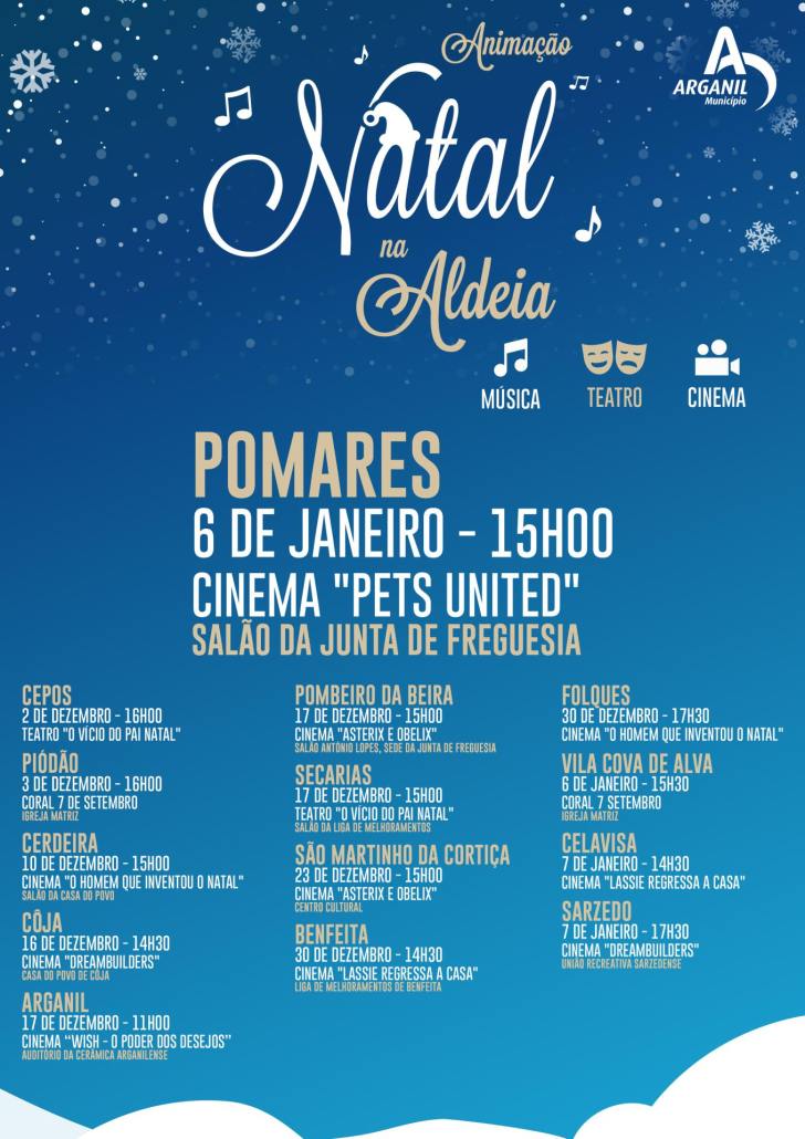 Pomares Cartaz Individual Animação Natal Na Aldeia