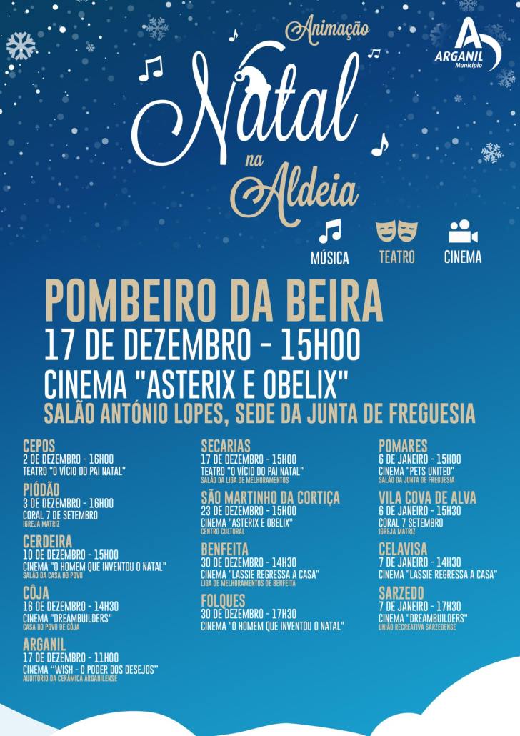 Pombeiro Da Beira Cartaz Individual Animação Natal Na Aldeia
