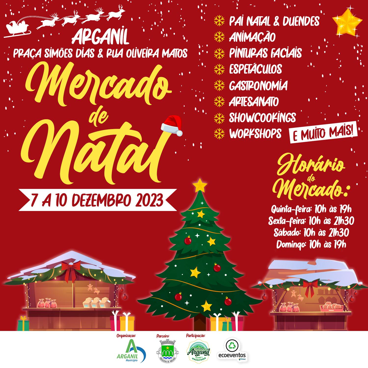 Mercado de Natal 2023 – Inscrições! - Município de Arganil