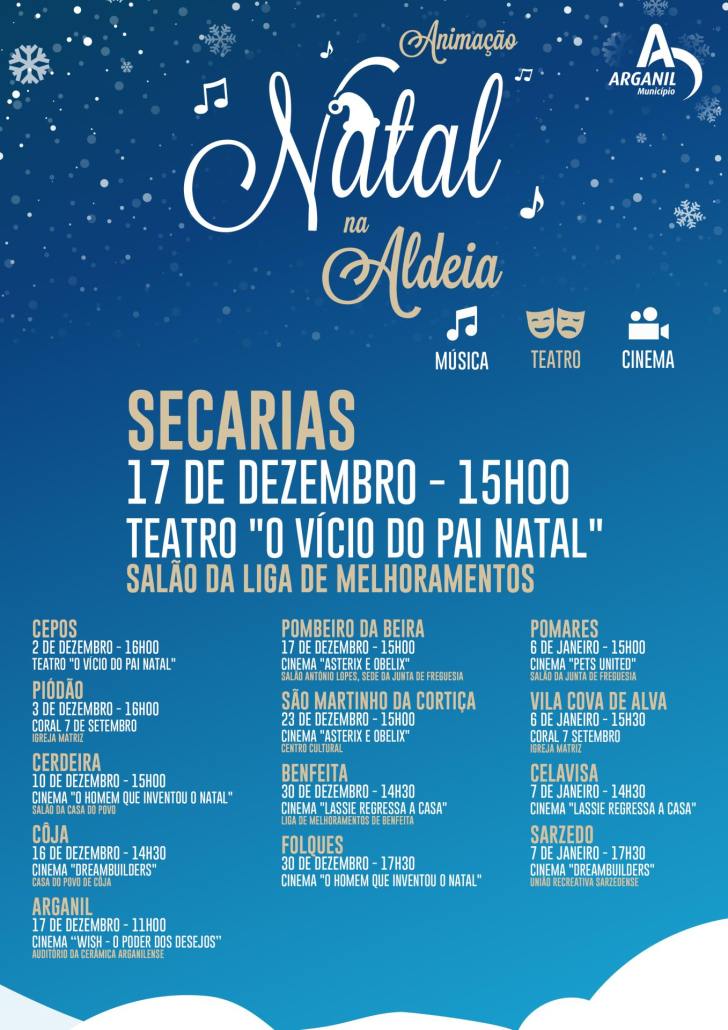 Secarias Cartaz Individual Animação Natal Na Aldeia