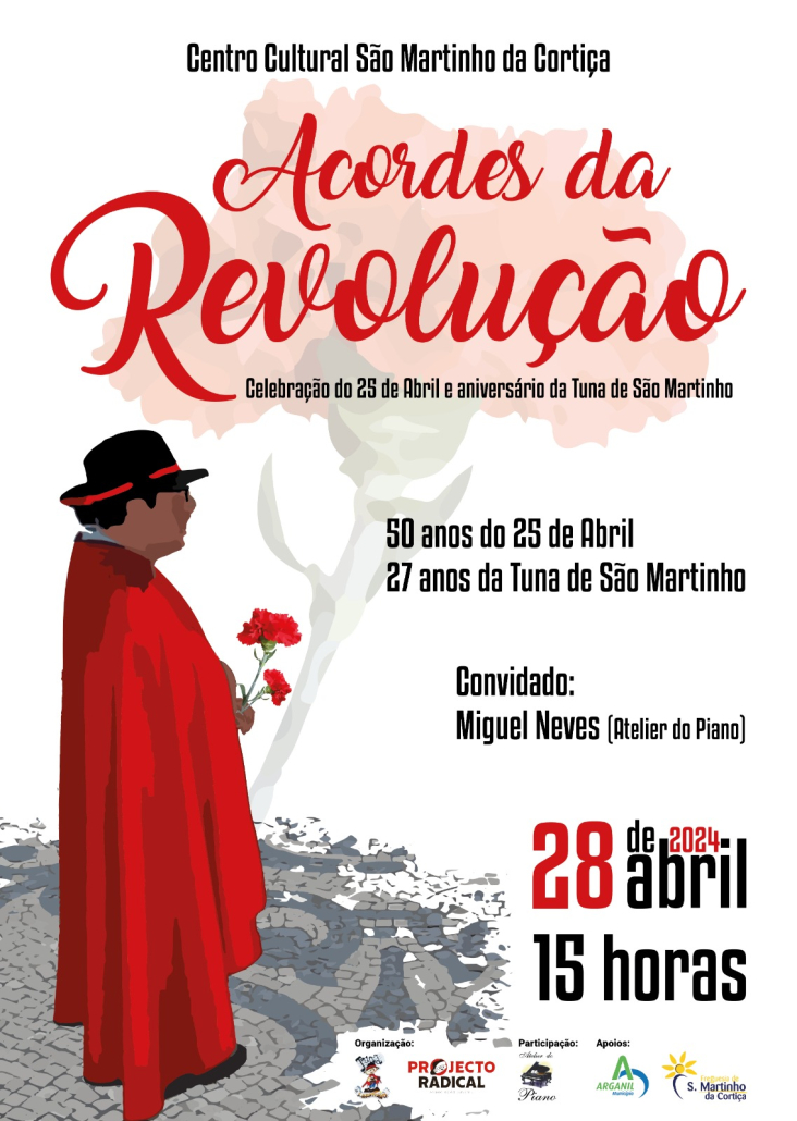 Cartaz 50 Anos 25 De Abril E Aniversário Da Tuna