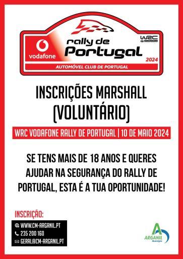 Inscrições Marshall Rally De Portugal 2024