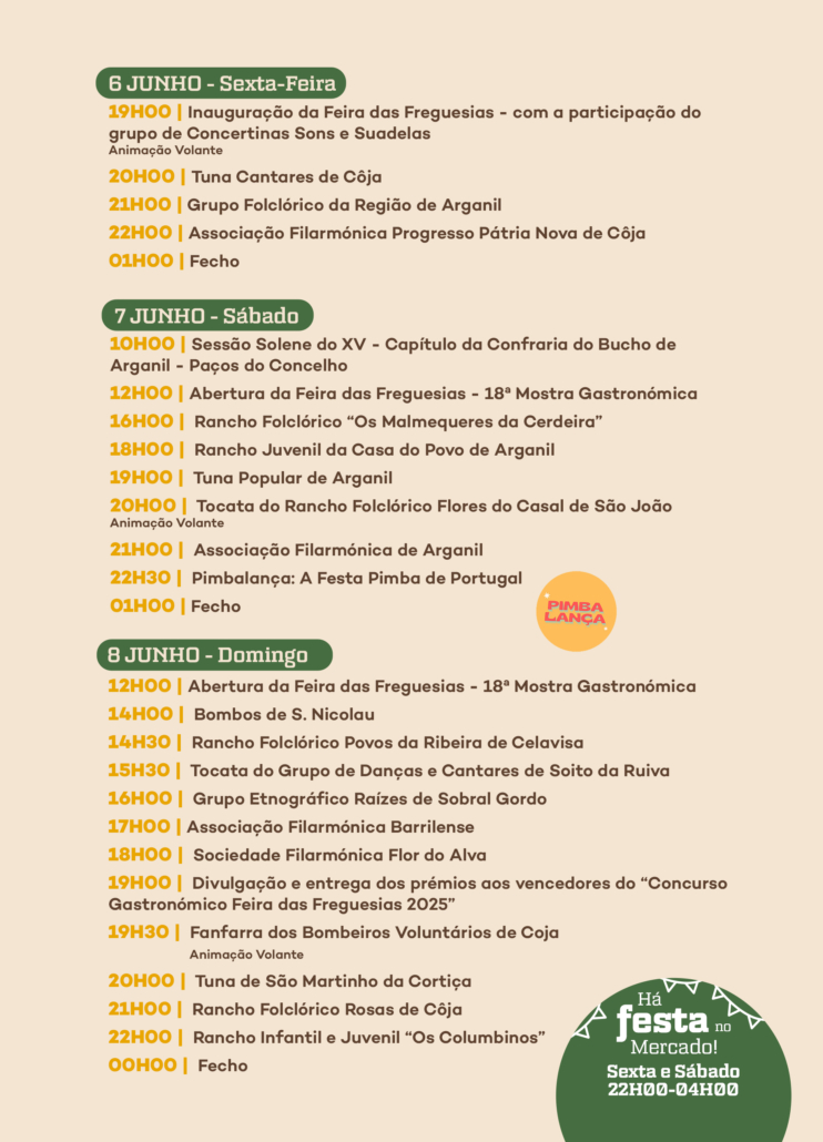 Flyer Xviii Feira Das Freguesias 2025 Com Programa 3mm Bleed