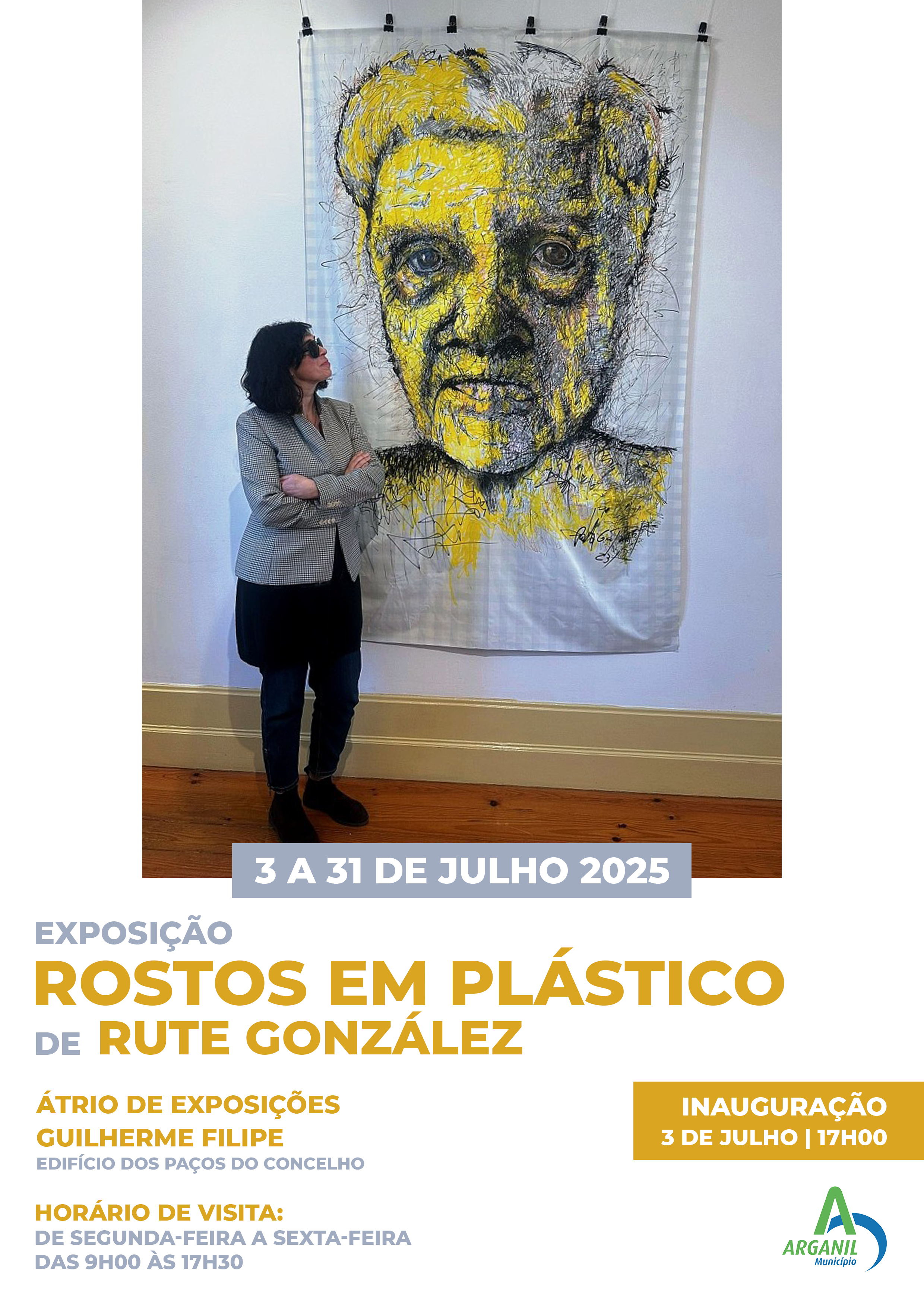 Exposição Rostos Em Plástico De Rute González Julho 2025 Exposição Rostos Em Plástico De Rute González Julho 2025