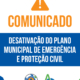 Plano Municipal De Emergência E Proteção Civil Desativação