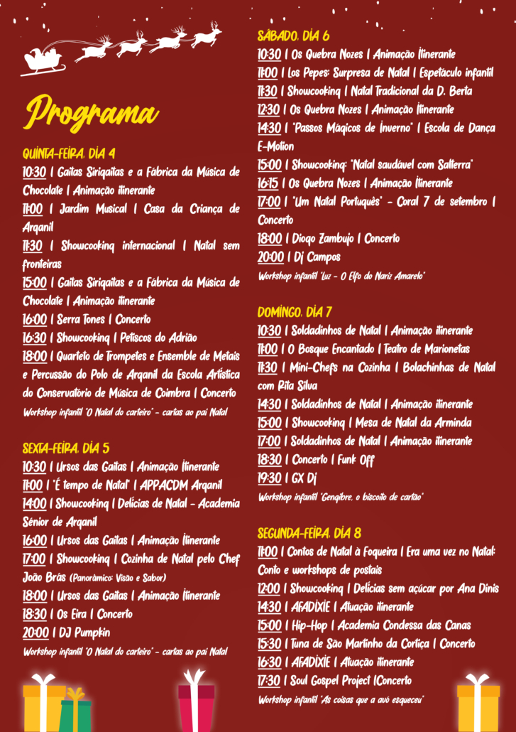 Flyer Mercado Natal Arganil 2025 3mm Beed