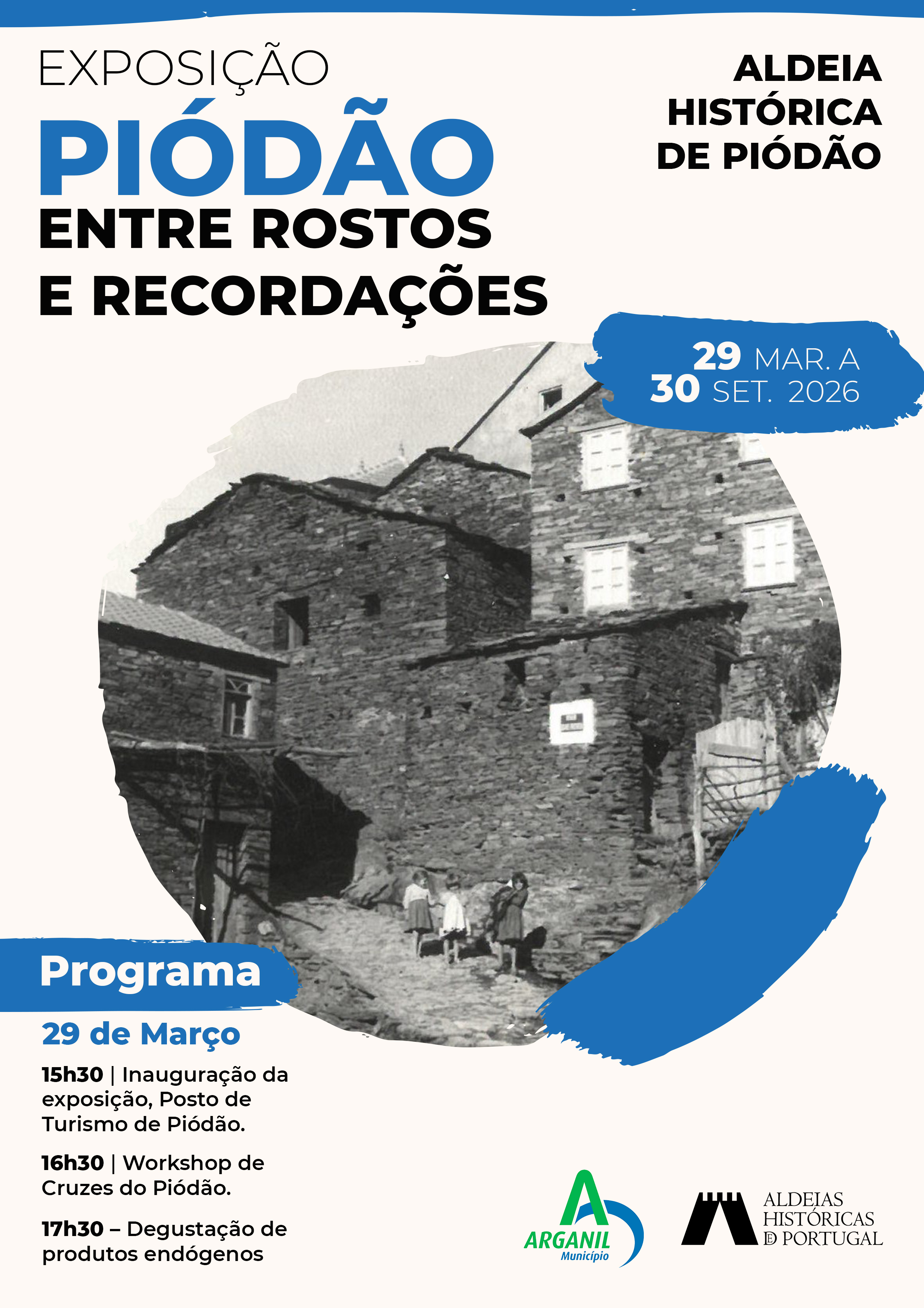 Cartaz Exposição Piódão, Entre Rostos E Recordações
