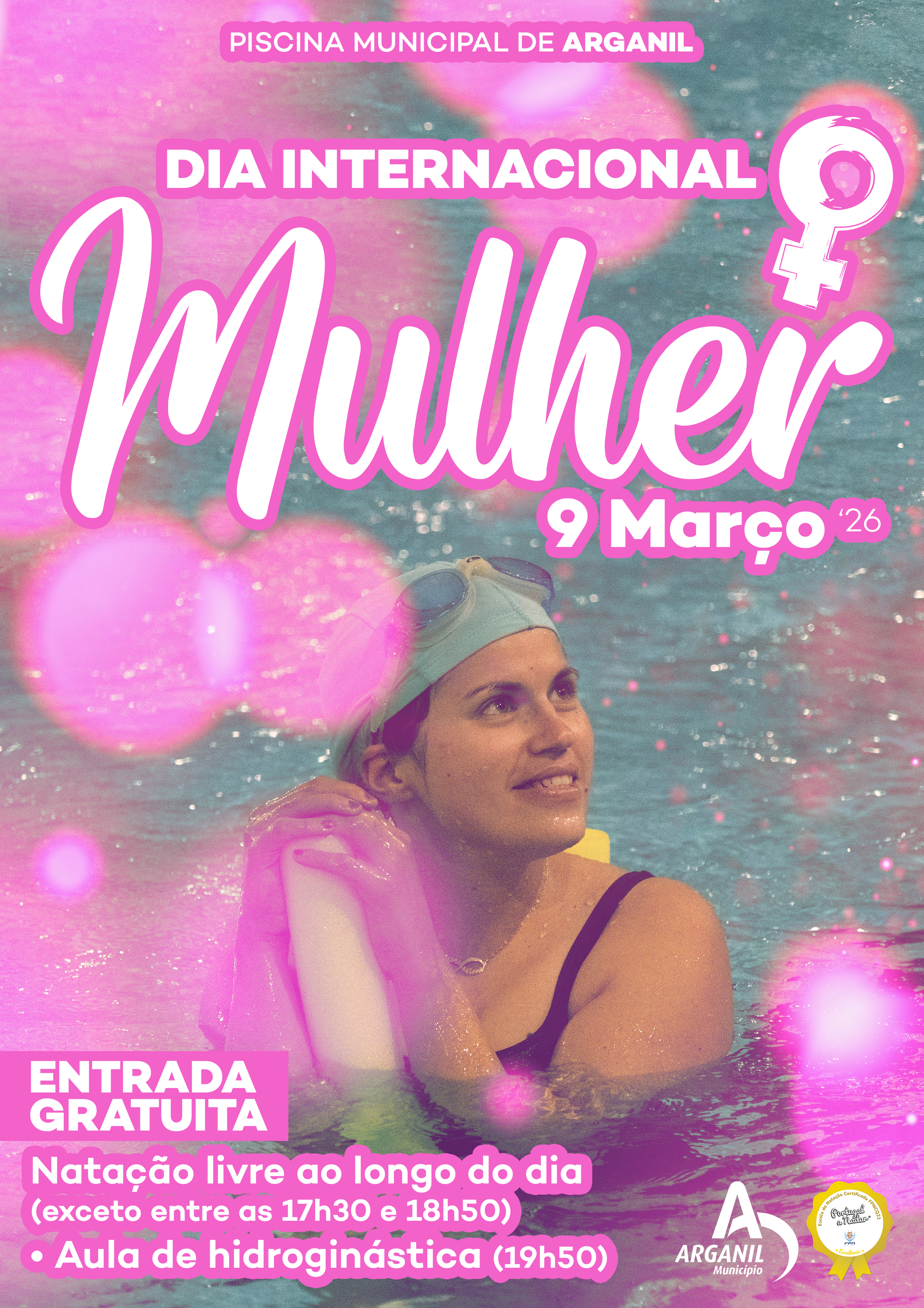 Dia Internacional Da Mulher 2026 Piscina Municipal De Arganil