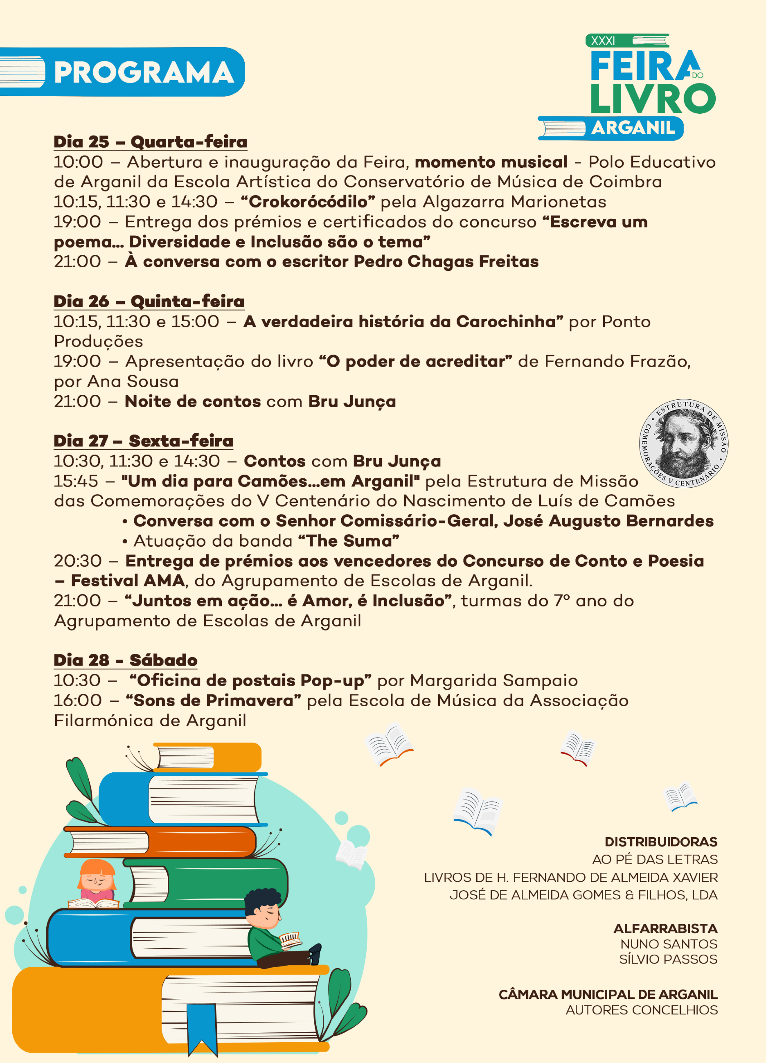 Flyer Xxxi Feira Do Livro Arganil 2026 2