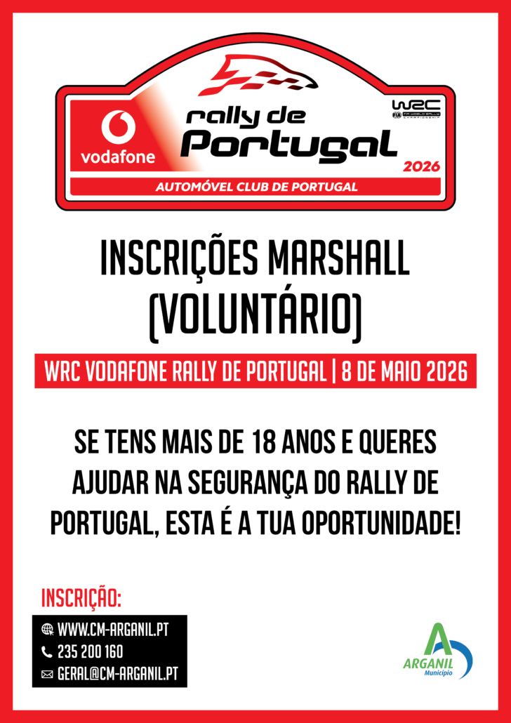 Inscrições Marshall Rally De Portugal 2026
