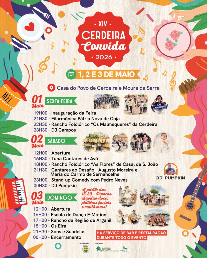 Cartaz Cerdeiraconvida 2026