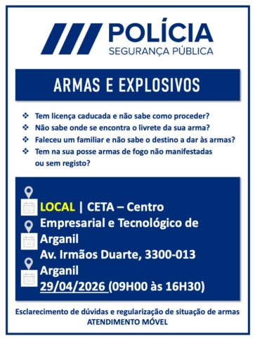 Licenciamento E Recolha De Armas Junto Da População De Arganil