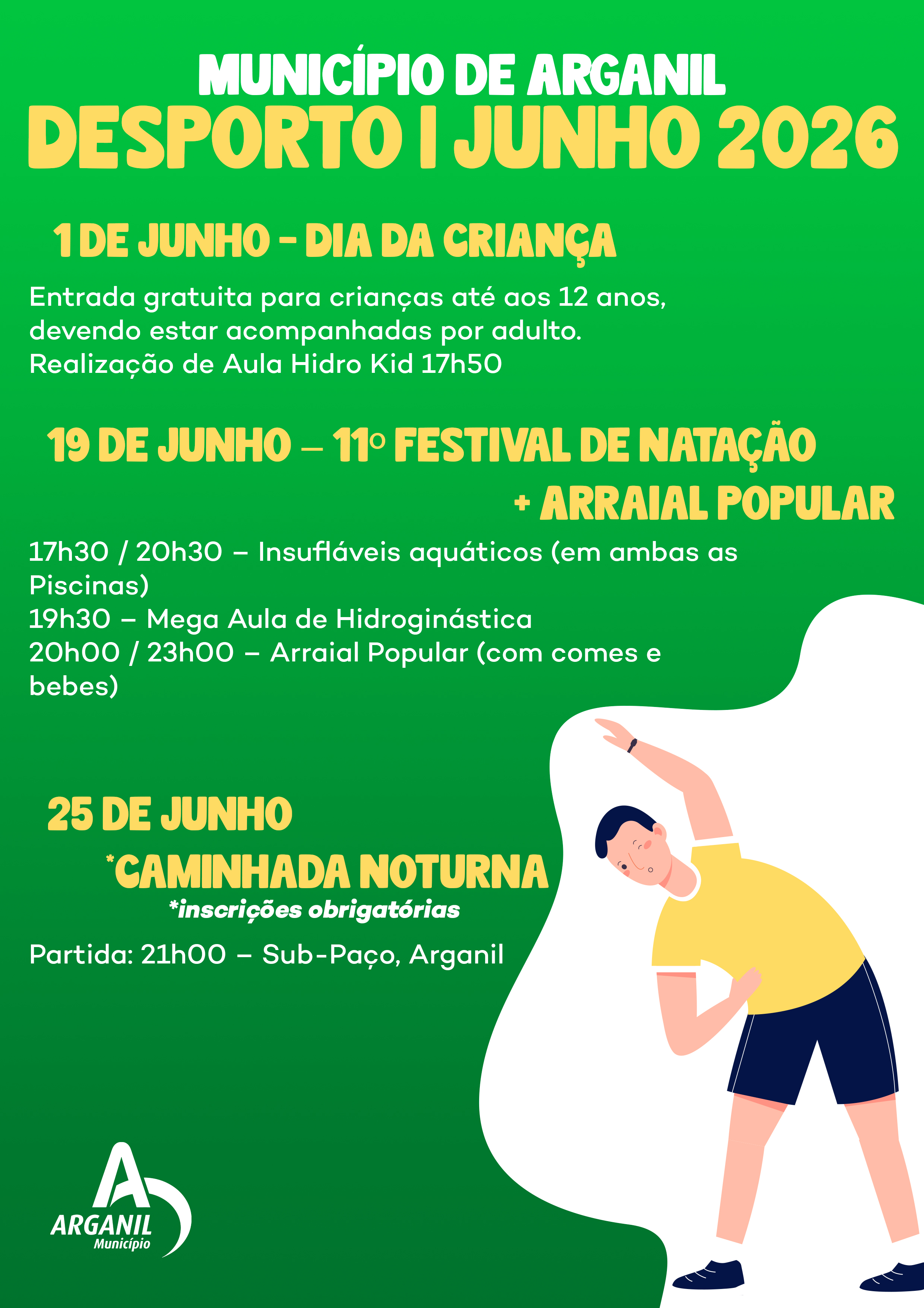 Municipio Arganil Desporto Junho