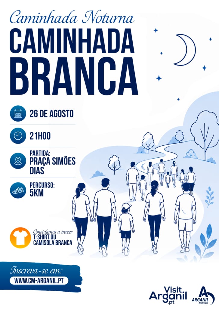 Caminhada Noturna Caminhada Branca Agosto 2026