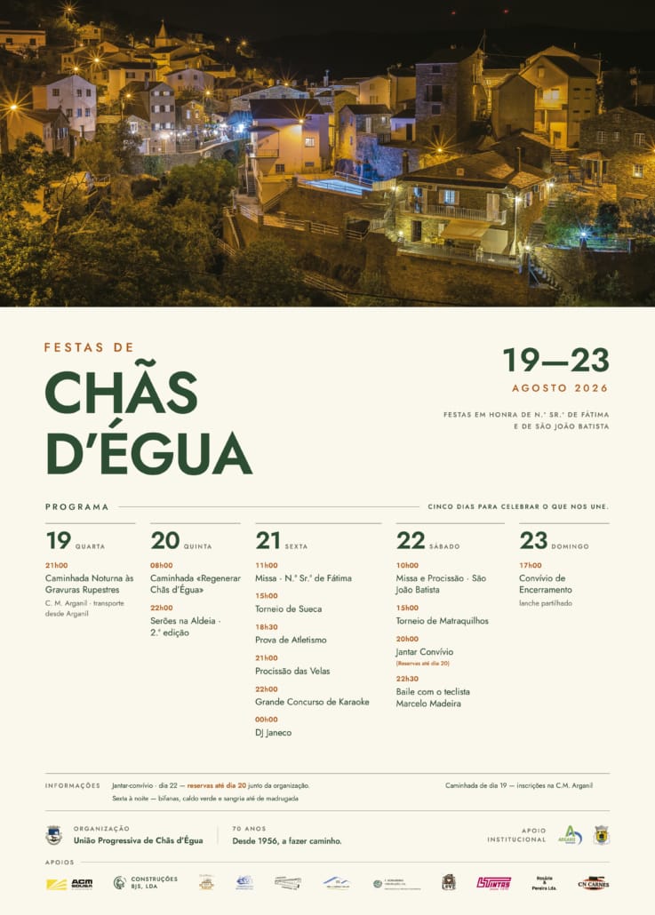 Cartaz Festas Chãs DÉgua 2026