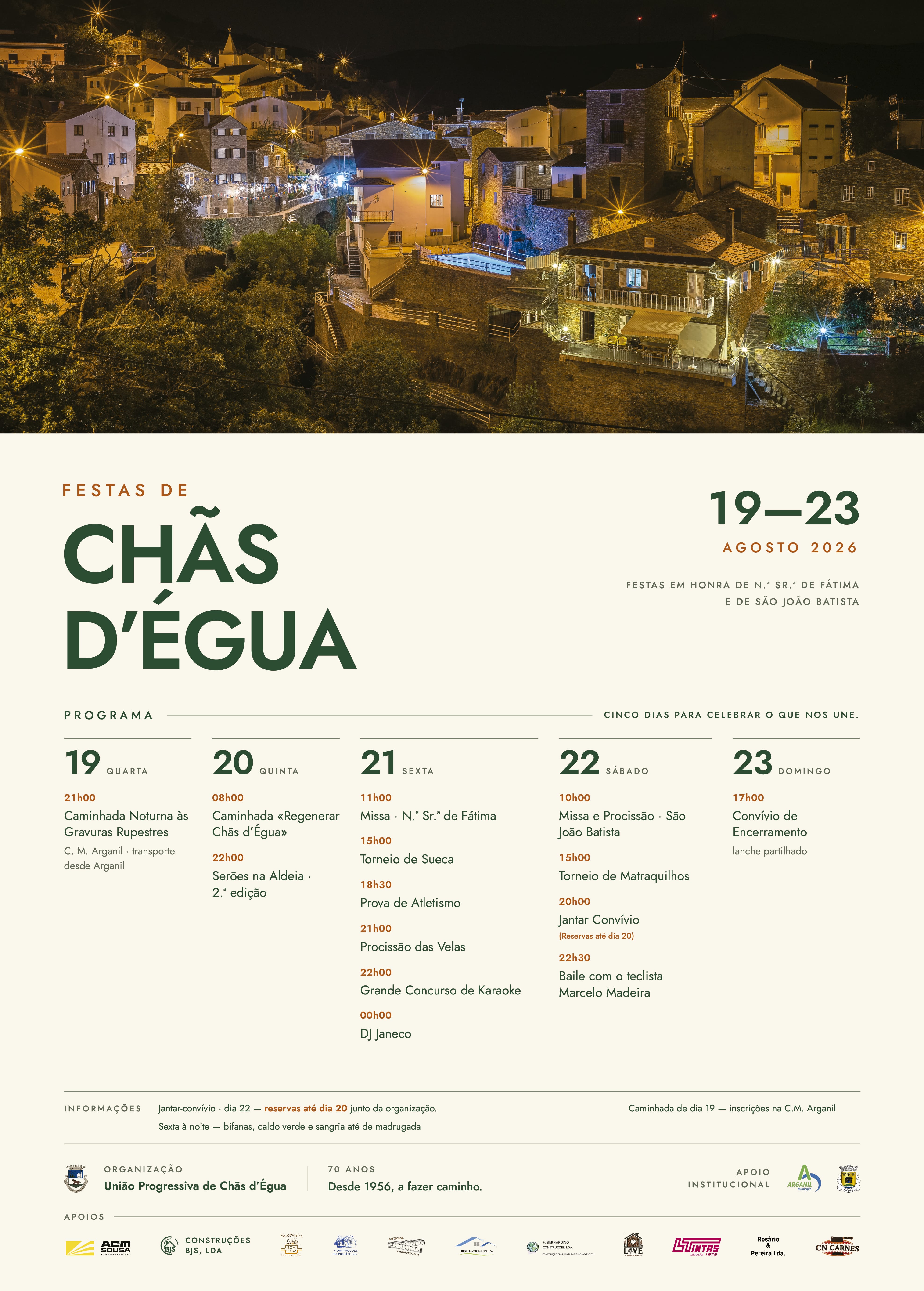 Cartaz Festas Chãs DÉgua 2026