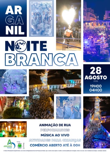Cartaz Noite Branca Arganil 2026