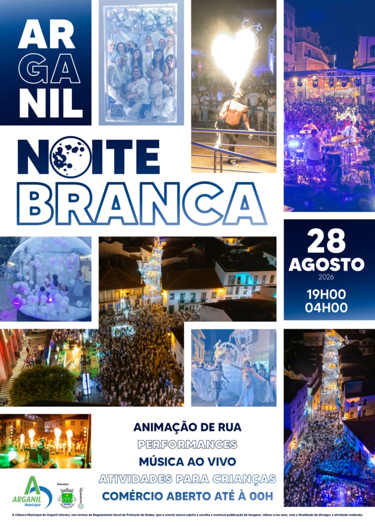 Cartaz Noite Branca Arganil 2026
